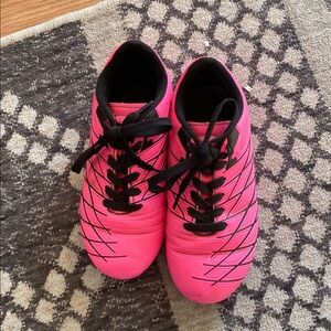 Vibrant Pink Soccer Cleats
